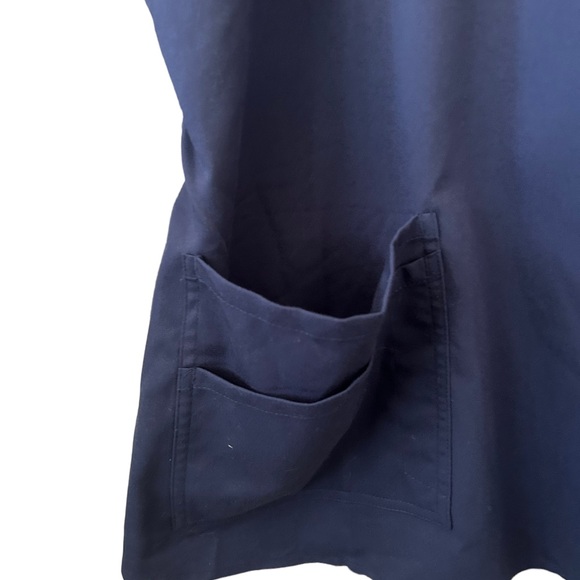 Grey's Anatomy Women’s Spandex Stretch Navy Blue Scrub Top Size 2XL - Picture 5 of 9